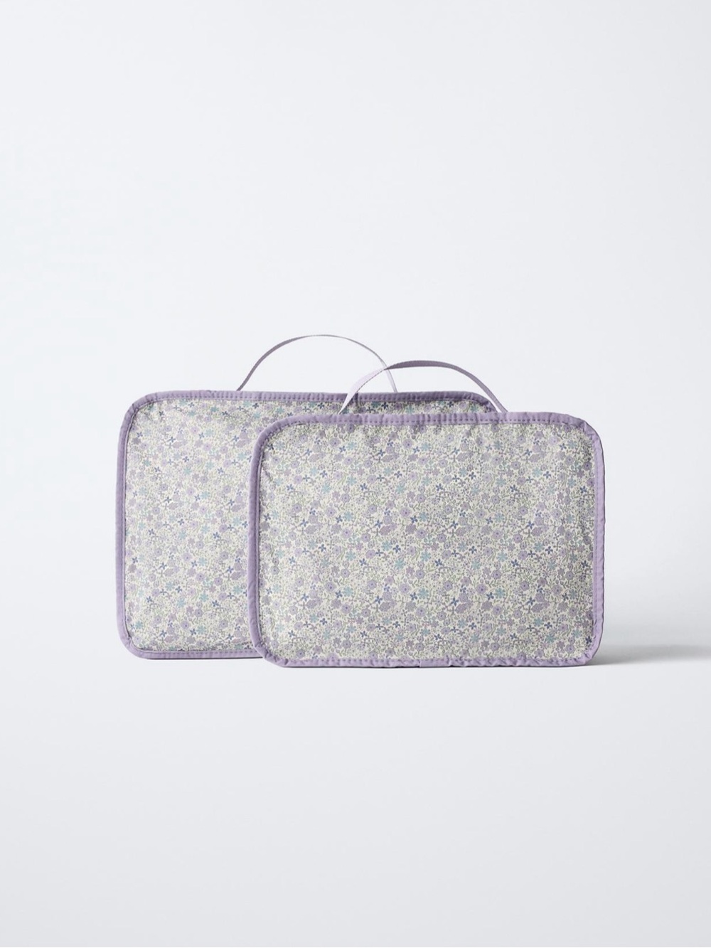 Zara Lavender Floral Carrying Cases - Set of 2